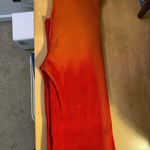 Cotton Citizen Ibiza pants orange red ombre medium NWOT